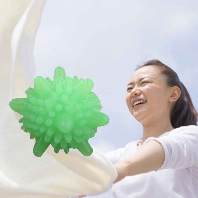 Baohd Boule de Séchage Réutilisable en PVC, Aide Adoucissante pour Tissu, Nettoyant pour Taches de Machine à Laver
