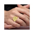 thumbnail image 3 of RYLOS  Rings Yellow Gold Plated Silver Lion Head Ring Rings For Men Men's Rings Silver Rings  Jewelry Size 12, 3 of 7