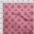 thumbnail image 2 of oneOone Georgette Viscose Fabric Floral Block Print Sewing Fabric BTY 42 Inch Wide, 2 of 4