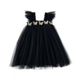 thumbnail image 1 of MHFRRA Robe de Printemps pour Filles Robe de Fête à Manches Volantes pour Tout-Petits Robe de Fête Dansante Vêtements 2-3 Ans, 1 of 4