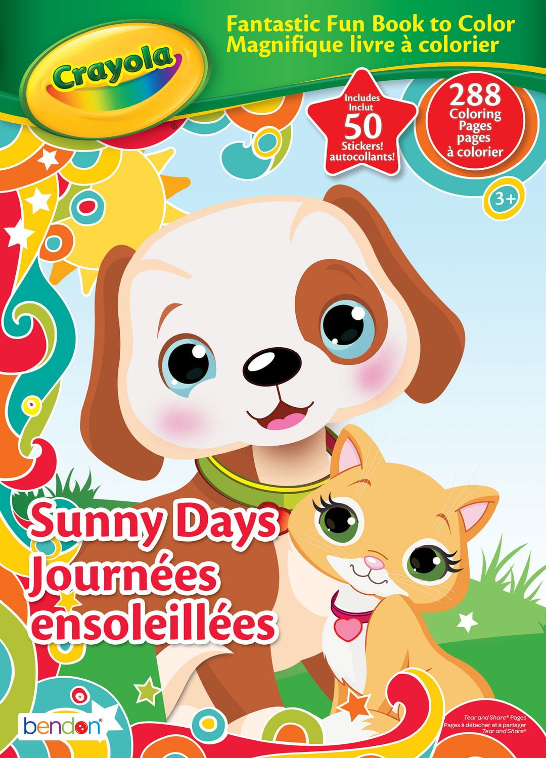 Livre à colorier Crayola Journées ensoleillées