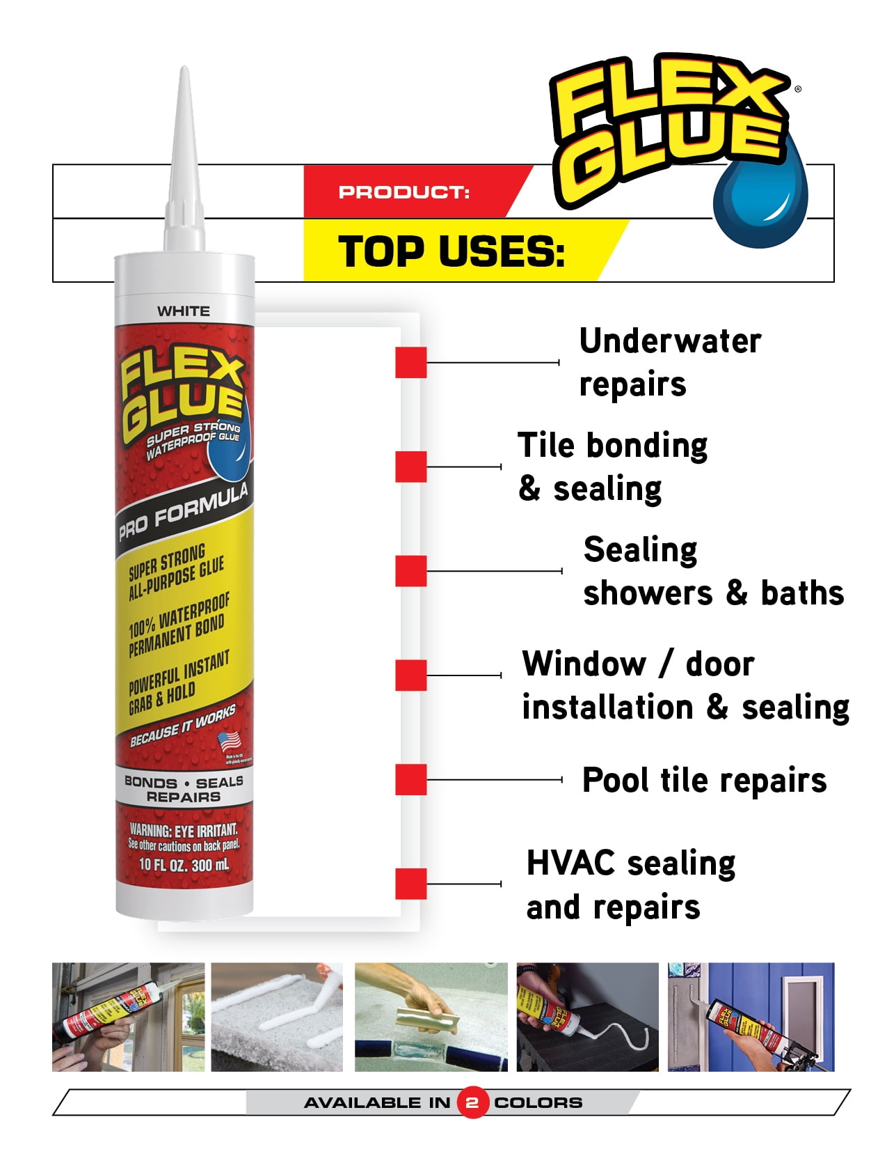 Flex Glue White 6 oz