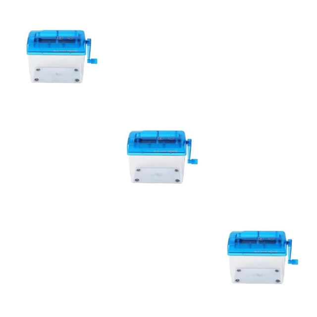 maskred 1/2/3 Manual Shredder - Easy To And Portable Document Crusher Efficient Hand Shredder blue 3PCS