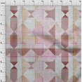 thumbnail image 4 of oneOone Rayon Rose Pink Fabric Check Craft Projects Decor Fabric Printed By The Yard 56 Inch Wide, 4 of 4