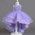 thumbnail image 4 of Kcodviy Robe de Demoiselle d'Honneur pour Fille Robe Chic pour Fille Robe Élégante en Dentelle pour Baptême Dos en A Robe de Mariée Robes de Fête, 4 of 4
