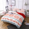 thumbnail image 1 of Innerwin Quilt Sets Printed Coverlet Set 3 Pieces Christmas Comforter Bedspread Lightweight Microfiber Breathable Ultra Soft Decor Style M Full, 1 of 1