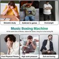 thumbnail image 3 of Pecoda Machine de Boxe Musicale, Équipement de Boxe Intelligent avec Connexion Bluetooth, Tapis de Boxe pour l'Entraînement de Réaction au Combat, Équipement de Frappe Mural pour Relâcher la Pression avec Gants de Boxe, 3 of 7