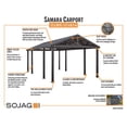 thumbnail image 4 of Sojag, abri d'auto Samara, 12 pi x 20 pi, 4 of 7