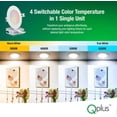 thumbnail image 3 of QPLUS 4Inch LED Recessed Slim Pot Light with Junction Box, 10W (=75W), 750 Lumens, Dimmable, IC Rated, ETL, Energy Star (4CS, 8 Pack), 3 of 5