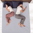 thumbnail image 2 of Unique Bargains 15' Deep Pocket Cotton Fitted Sheet Breathable Bottom Sheets Queen Light Gray, 2 of 9