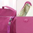 thumbnail image 4 of Travel Cosmetic Bag Toiletry Case Wash Organizer Storage Hanging Pouch Fuchsia, 4 of 9