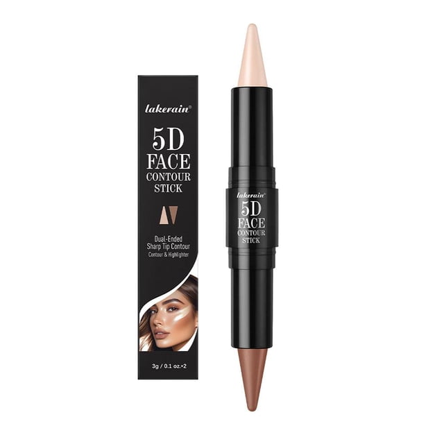 Lakerain Enlumineur 5d à Double Extrémité Ombrage Contour Ombre Bâton Stylo Contour du Nez