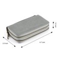 thumbnail image 4 of Womens Double Zipper Wallet Clutch Purse with Phone Holder, 4 of 5
