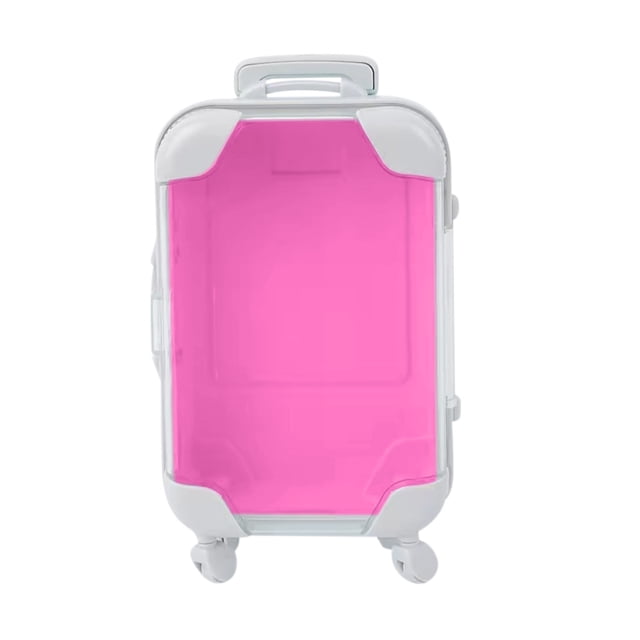 Chariot de Rangement Mini Simulé Marchable Valise Cosmétique Boîte de Rangement Décoration d'Ameublement