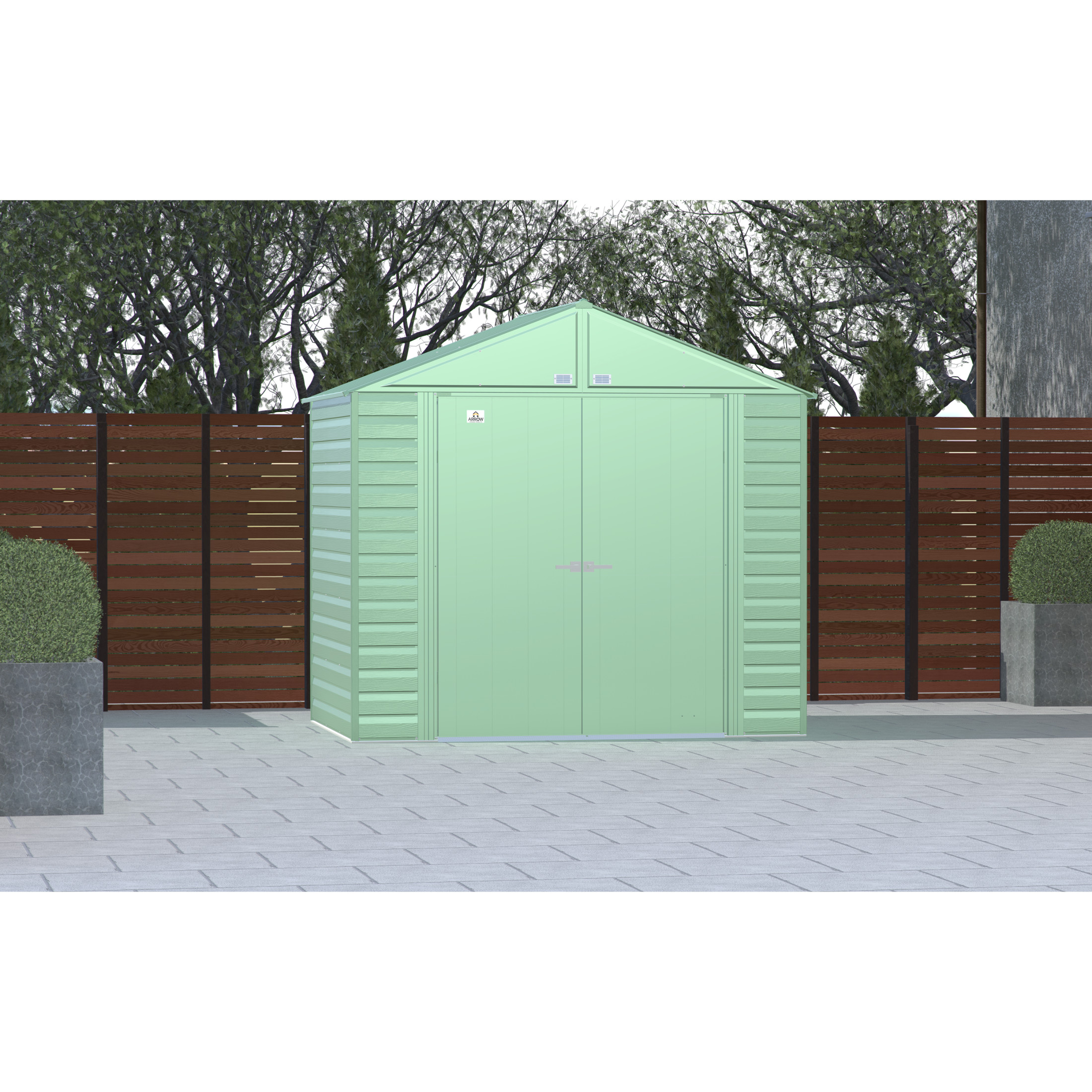 Arrow Select 8 x 6 x 8 ft Green Shed