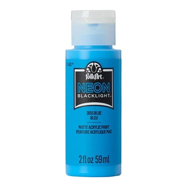 Folkart Néon peinture acrylique, bleu, 59 ml