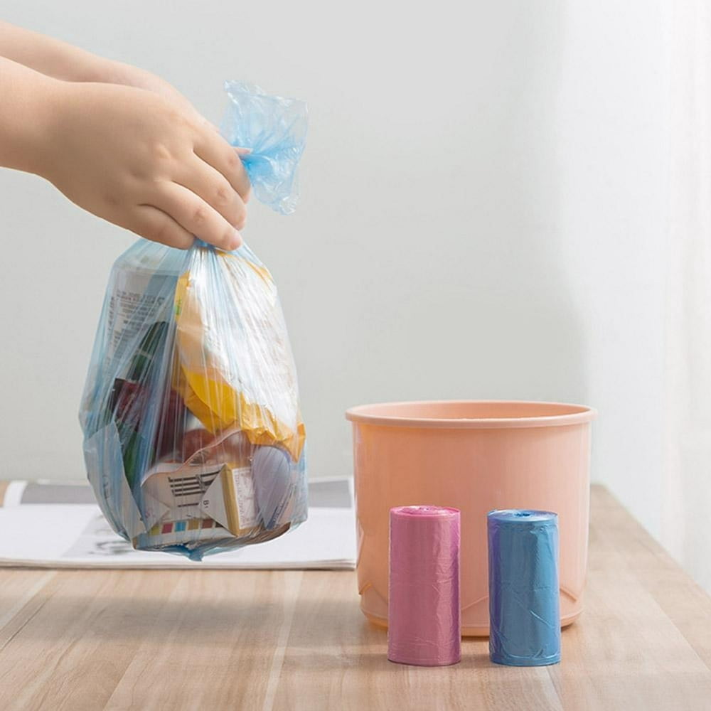 Estbridge 1Roll Mini Disposable Plastic Small Garbage Bag Trash Household Bags E4G6