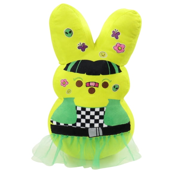 Animal Adventure | Shaggy Bunny Peeps | 15” Collectible Plush | Yellow Emo Bunny