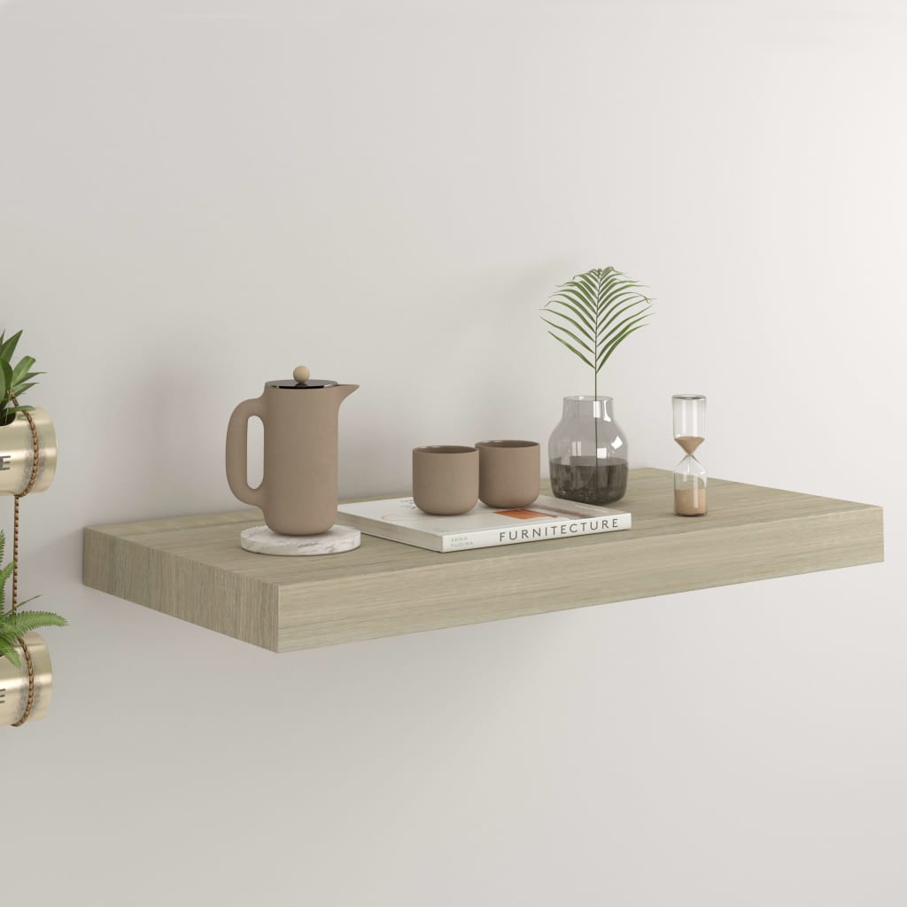 vidaXL Tablette Murale Flottante Chêne 50x23x3,8 cm MDF