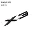 thumbnail image 1 of 3D ABS Adhesive Chrome Black X3 Logo Car Rear Trunk Emblem Badge Decal For BMW X3 F25 E83 G01 X3 Sticker Letters Accessories, 1 of 6