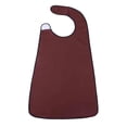 thumbnail image 2 of Bavoir Adulte pour Repas - Fermeture Auto-Agrippante Réglable, Grande Surface de Couverture, Tissu Lavable, Protège-Vêtements, Café, JKODE, 2 of 9