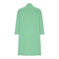 thumbnail image 4 of Womens Soft Button Down Cardigan Long Sleeve Light Weight Shirts Jacket Comfy Loose Fall Lounge Wear Tops Mint Green, L, 4 of 7