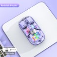 thumbnail image 3 of Mouse Mouse Wireless Transparent Wireless Mouse 2.4G/Bluetooth 5.0 2-Mode Connection Type-C Rechargeable Mouse Standard Magnetic Rgb Lighting Usb Mouse Wireless, 3 of 7