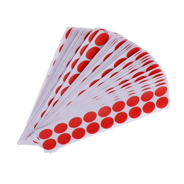Langgg Pack of 900 Target Sticker Convenience Hunting Accessories Practical DIY Shooting Patches Paper Patch Bright Color Training Prop red