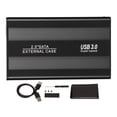 thumbnail image 2 of USB3.0 HDD Enclosure,  Port Easy To Use Lightweight 5Gbps External Mobile Enclosure  for Office Black,Silver,Blue, 2 of 7