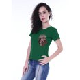 thumbnail image 2 of Moomaya T-shirt à Col Rond pour Femmes à Manches Courtes avec Poche Appliquée à Paillettes - 6Z, 2 of 6
