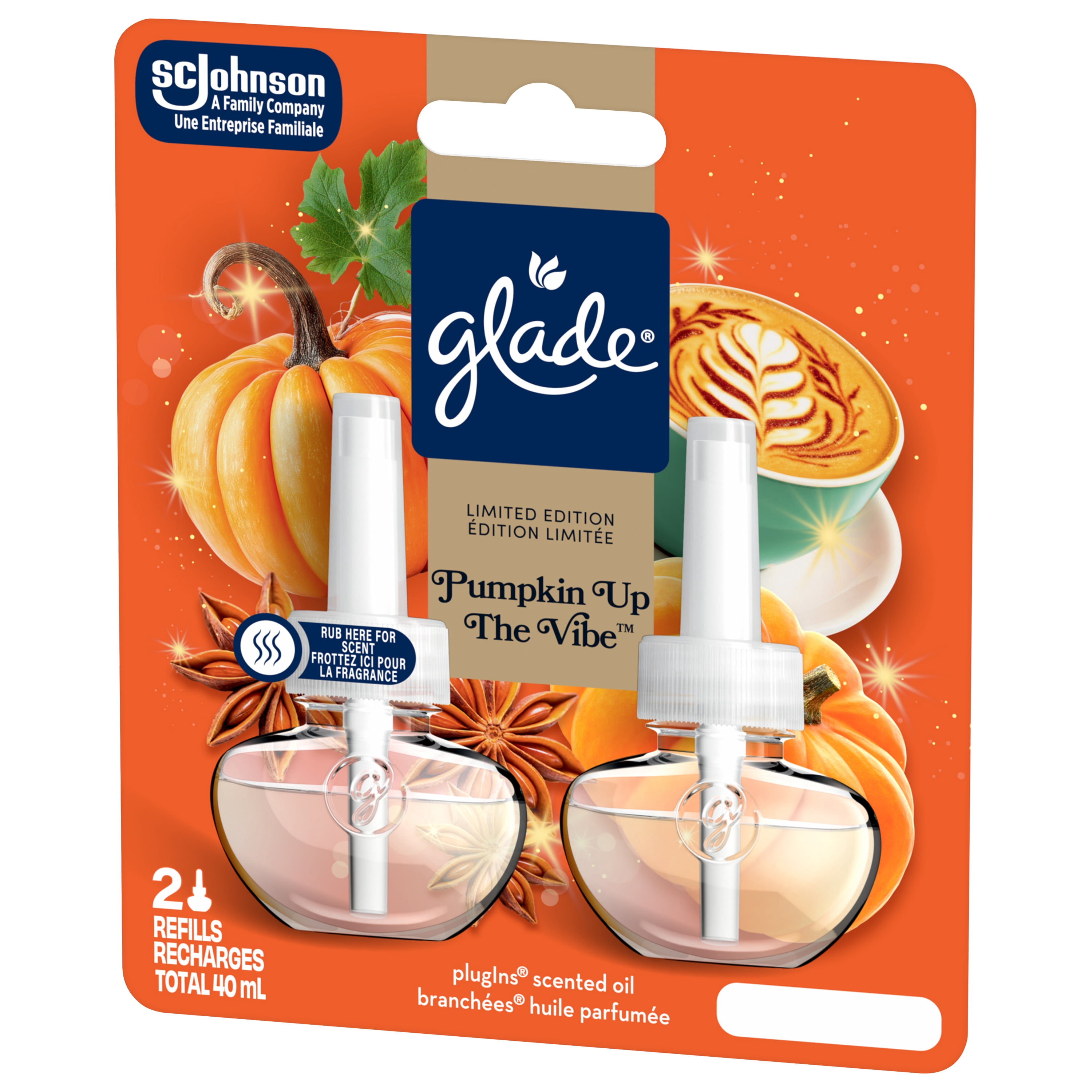 Glade Branchées® Huile parfumée Recharge, Golden Pumpkin and Spice™