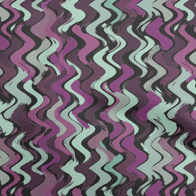 oneOone Polyester Spandex Aquamarine Fabric Geometric Craft Projects Decor Fabric Printed By The Yard 56 Inch Wide-8X