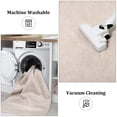 thumbnail image 4 of YUSAZENS 2 x 8 Modern Solid Area Rug Machine Washable, Non-Slip Low-Pile Door Mat for Entryway, Laundry, Soft Floor Mat for Home, Office, Living Room Beige, 4 of 7