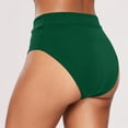 thumbnail image 2 of Women Casual High Waisted Swim Trunks Nylon Spandex Split Solid Color Quick Drying Beach Water Activities Wear, 2 of 5