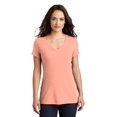 thumbnail image 1 of District T-Shirt Parfait à Col en V pour Femmes - DM1350L, 1 of 1