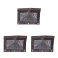 thumbnail image 2 of Decodeary Durable Pouch For Organizing Documents In Office Portable Zippered Pouch Brown 3Set, 2 of 6
