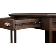 thumbnail image 4 of Bowery Hill Corner Computer Writing Desk in Chocolate Oak, 4 of 10
