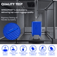 thumbnail image 3 of WINGOMART 3-Piece Luggage Set Lightweight Durable PC+ABS Hardshell, Double Spinner Wheels, TSA Lock - 22in/26IN/30in - BLUE, 3 of 9