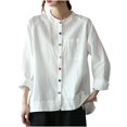 thumbnail image 1 of Fall Cameland Women's Solid Color Suit Jacket with Lapel Pockets Cardigan Top Jacket Blouses, 1 of 4
