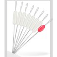 thumbnail image 3 of QualitChoice 7+1 Silicone Space Beans High Tightness and Concentricity Competitive Fishing Gear Accessories [Large] white and red L 1Set, 3 of 6