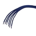 thumbnail image 3 of INSPIRE CHIC Unisex Round Rope Dual Colored Striped 1/5 Thick Boot Shoelace 90cm / 35.43" Royal Blue Black, 3 of 4