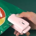 thumbnail image 4 of Hearth & Gear Mini Bag Sealer Handheld Heat Vacuum Sealer 2 In 1 Sealer And Cutter With Lanyard Portable Resealer Machine For Bags Food Storage Snacks Freshness Wild Sea Cucumber Packing Bags, 4 of 4