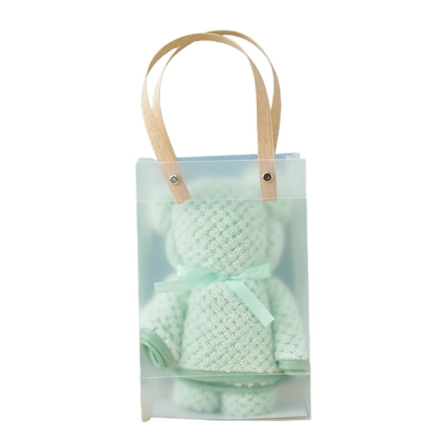Ingenious Warp Knitted Pineapple Reseau Towel Gift Bear Towel High Density Fleece Gift INS Style