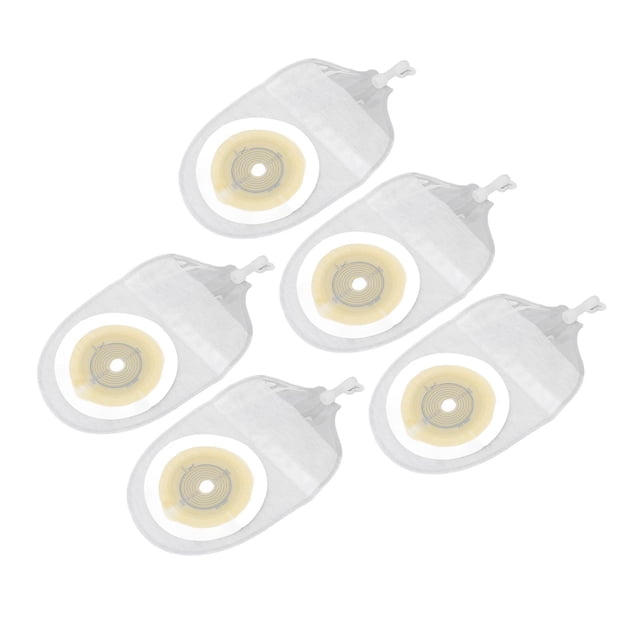 Urostomy Drainable Bag, Hydrocolloid One Piece Urostomy Bag Odor Control Disposable Breathable Lining for Colostomy