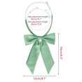 thumbnail image 2 of INSPIRE CHIC Women's Bow Ties Solid Color Western Ribbon Pre-Tied Bowties Mint Green One Size, 2 of 6