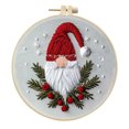 thumbnail image 1 of Christmas Embroidery Kit With Embroidery Hoop Easy Embroidery Kit For Beginners And Adults Full Embroidery Hoop Kit With Needles And Thread Included Diy Crafts for Girls Diy Crafts for Adults, 1 of 4