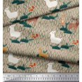 thumbnail image 3 of Soimoi Poly Crepe Fabric Rabbit,Sheep & Deer Kids Print Sewing Fabric Yard 52 Inch Wide, 3 of 3