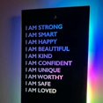 thumbnail image 3 of LED Affirmation Miroir Miroir Acrylique Miroir USB Miroir Inspiration Décor Polyvalent, 3 of 5