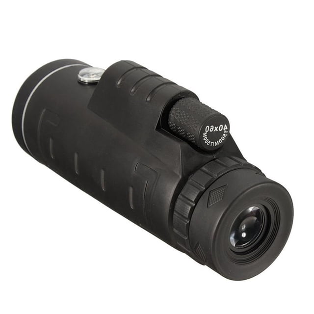 Graflsoa 40X60 High-Power Monocular Telescope with Phone Adapter, Compact & Portable for Outdoor Night Vision, Multi-Coated Green Lens, Includes Tripod & Accessories