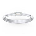 thumbnail image 2 of East-West Stackable Baguette Ring in 10K White Gold, 2 of 3